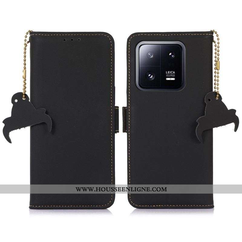 Housse Xiaomi 13 Cuir Véritable Protection RFID