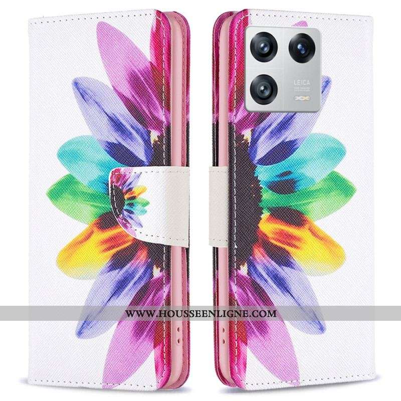 Housse Xiaomi 13 Fleur Aquarelle