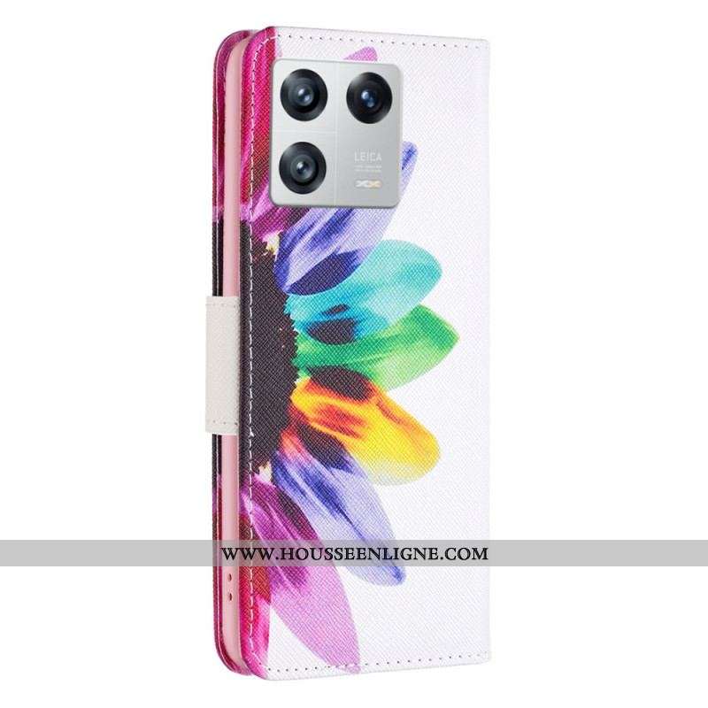 Housse Xiaomi 13 Fleur Aquarelle