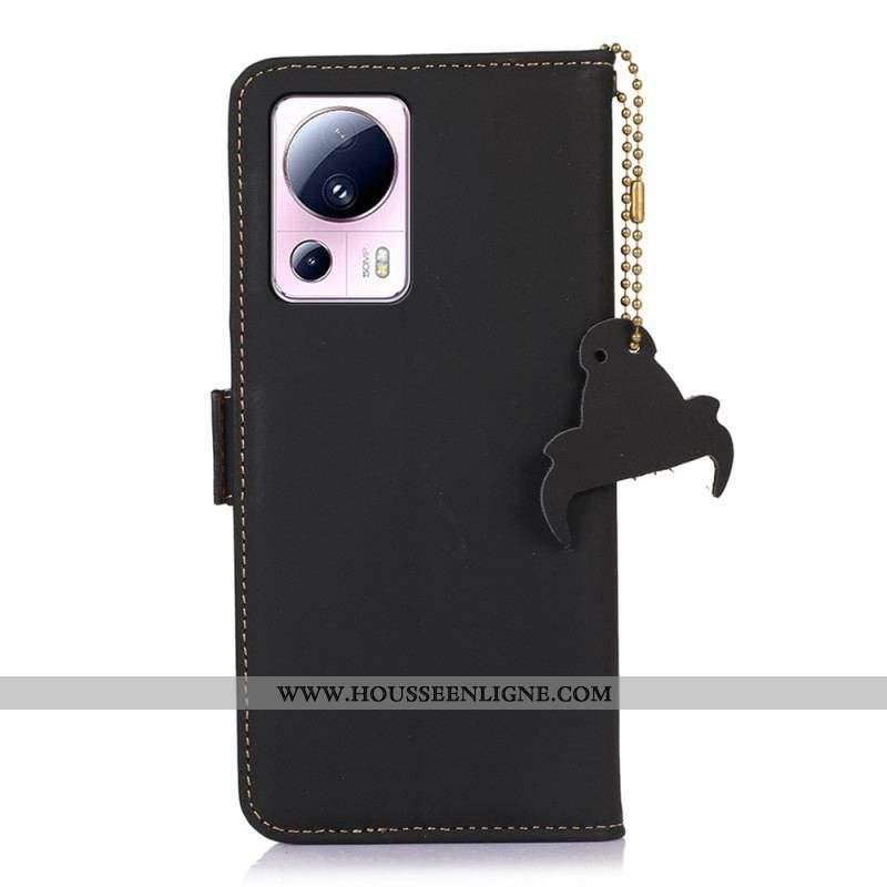 Housse Xiaomi 13 Lite Cuir Véritable Protection RFID