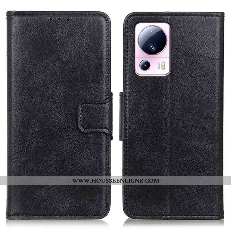 Housse Xiaomi 13 Lite Style Cuir Fermoir Réversible