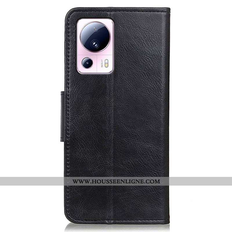 Housse Xiaomi 13 Lite Style Cuir Fermoir Réversible