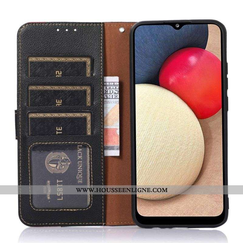 Housse Xiaomi 13 Lite Style Litchi RFID KHAZNEH