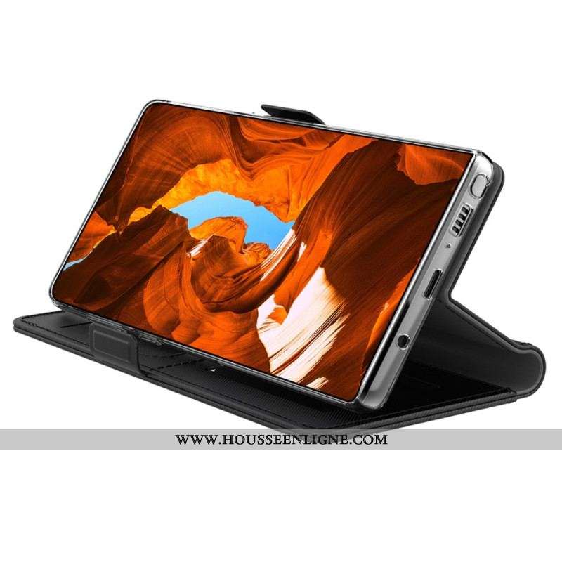 Housse Xiaomi 13 Miroir et Porte-Cartes Amovible