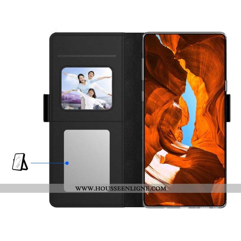 Housse Xiaomi 13 Miroir et Porte-Cartes Amovible