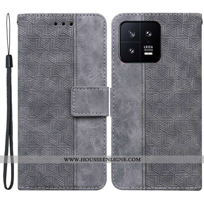 Housse Xiaomi 13 Motif à Lanière