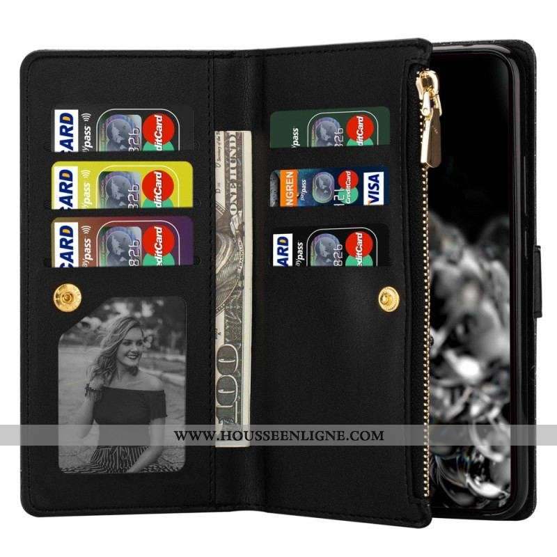 Housse Xiaomi 13 Paillettes Portefeuille Zip