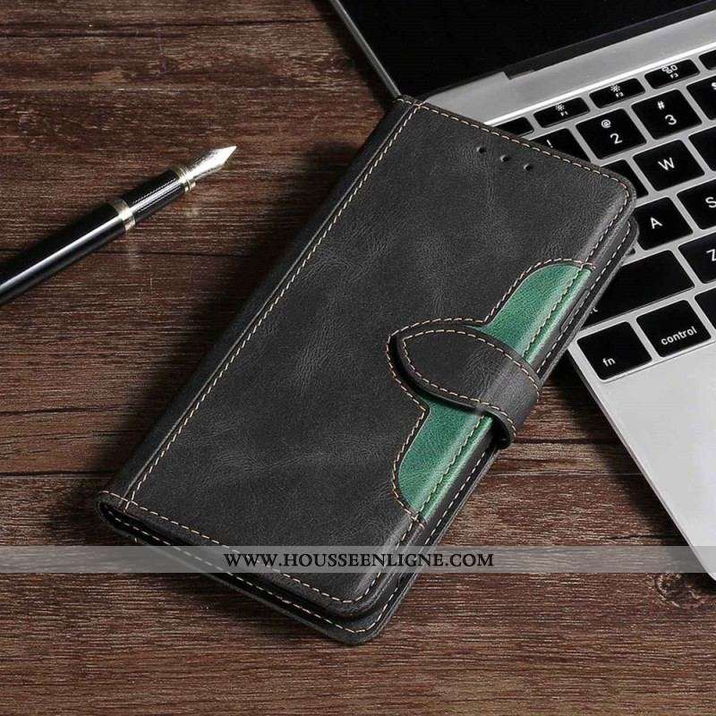 Housse Xiaomi 13 Pro Simili Cuir Bicolore Stylish