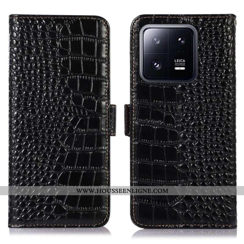 Housse Xiaomi 13 Pro Style Crocodile RFID