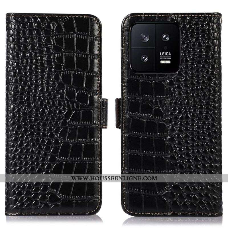 Housse Xiaomi 13 Style Crocodile RFID