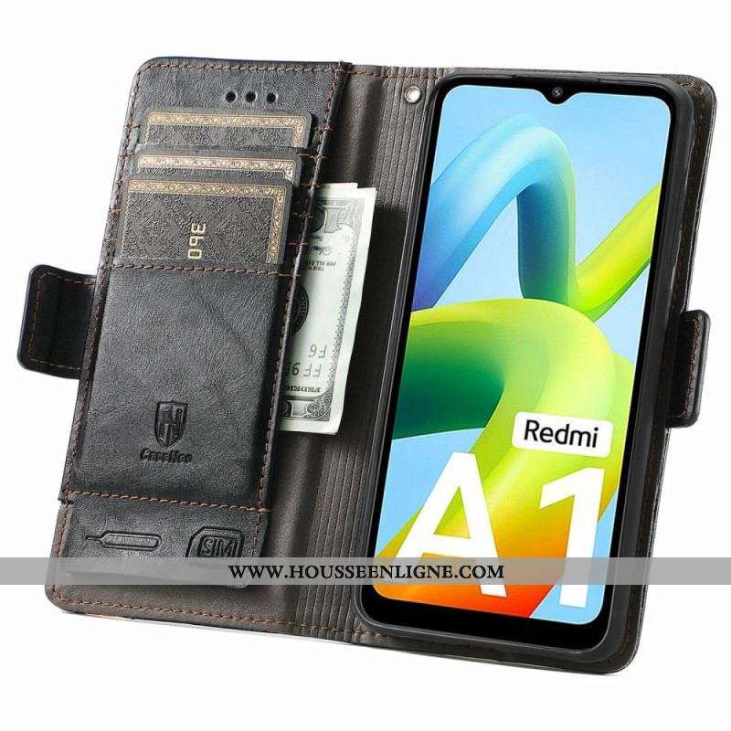 Housse Xiaomi Redmi A1 Bicolore Double Fermoir