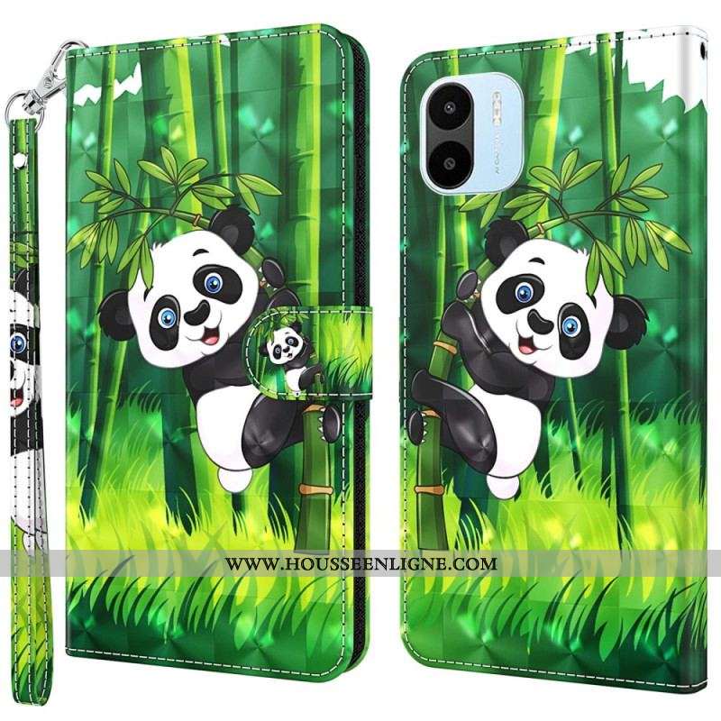 Housse Xiaomi Redmi A1 Panda et Bambou