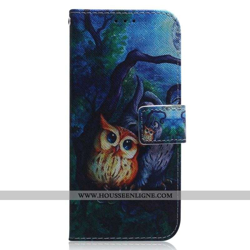 Housse Xiaomi Redmi A1 Peinture de Hiboux