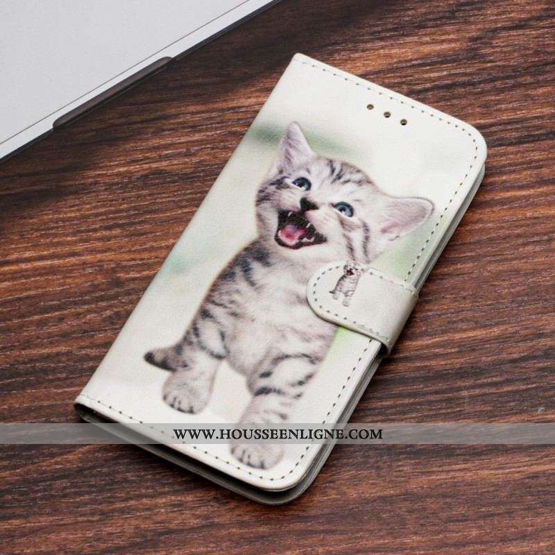 Housse Xiaomi Redmi A1 Petit Chaton à Lanière