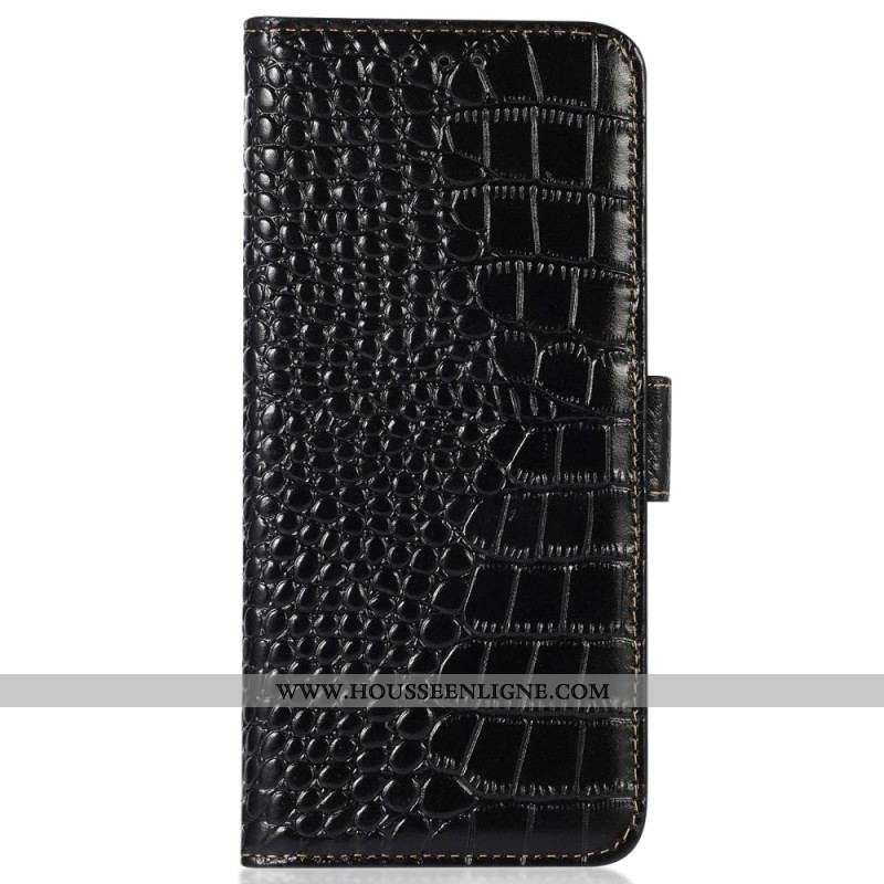 Housse Xiaomi Redmi A1 Style Crocodile RFID