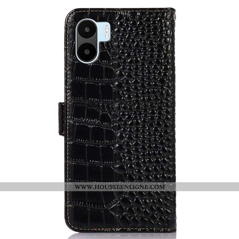 Housse Xiaomi Redmi A1 Style Crocodile RFID