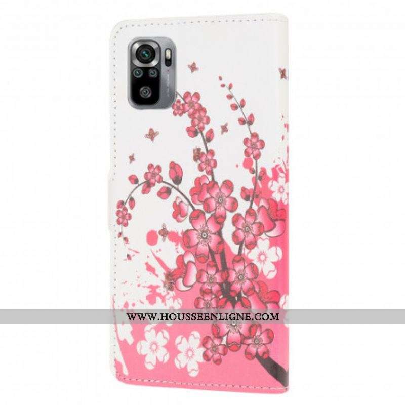 Housse Xiaomi Redmi Note 10/10S/ Poco M5s Tropical Flowers