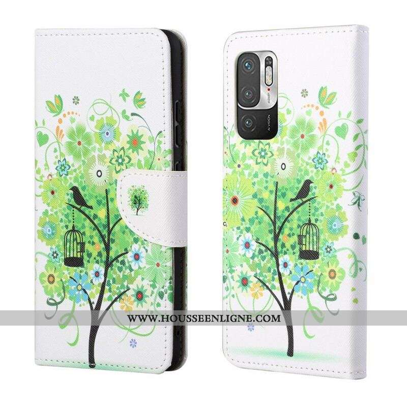 Housse Xiaomi Redmi Note 10 5G / Poco M3 Pro 5G Arbre Feuillage Vert