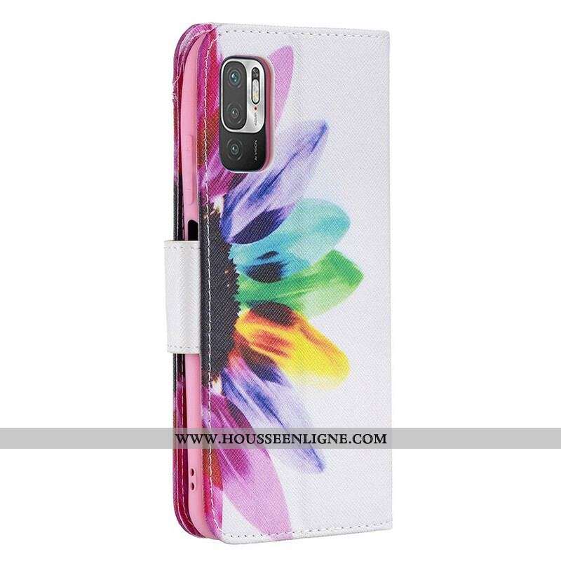 Housse Xiaomi Redmi Note 10 5G / Poco M3 Pro 5G Fleur Aquarelle