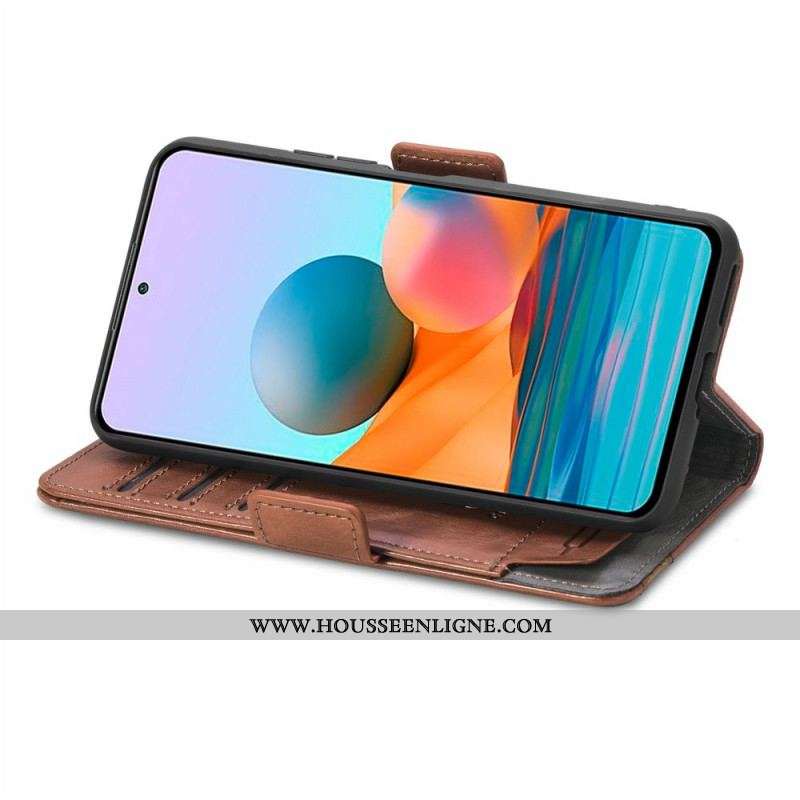 Housse Xiaomi Redmi Note 10 Pro Bicolore Double Fermoir