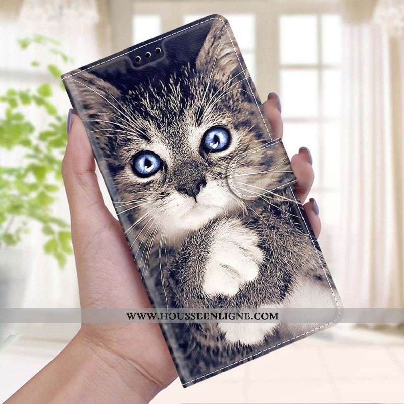 Housse Xiaomi Redmi Note 10 Pro Chat Trop Cute à Lanière