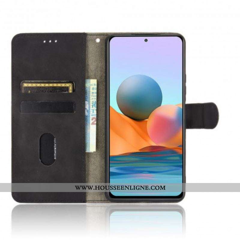 Housse Xiaomi Redmi Note 10 Pro Effet Cuir Toucher Douceur