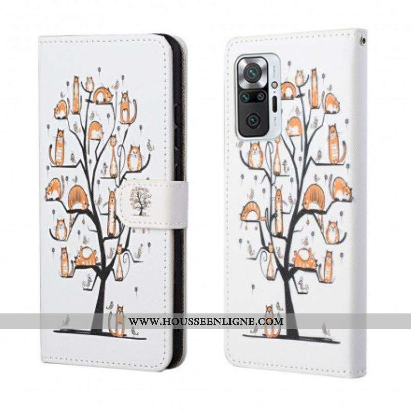 Housse Xiaomi Redmi Note 10 Pro Funky Cats à Lanière