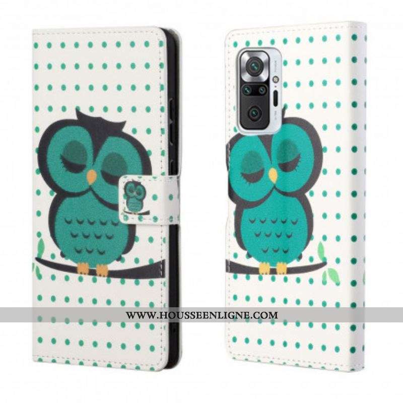 Housse Xiaomi Redmi Note 10 Pro Hibou Endormi