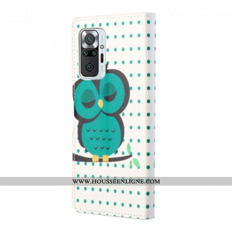 Housse Xiaomi Redmi Note 10 Pro Hibou Endormi