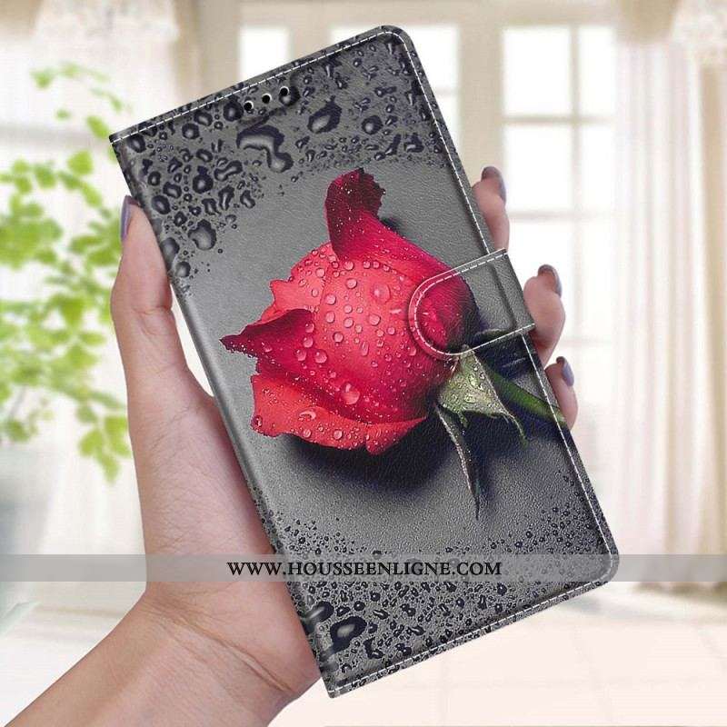 Housse Xiaomi Redmi Note 10 Pro Roses avec Lanière