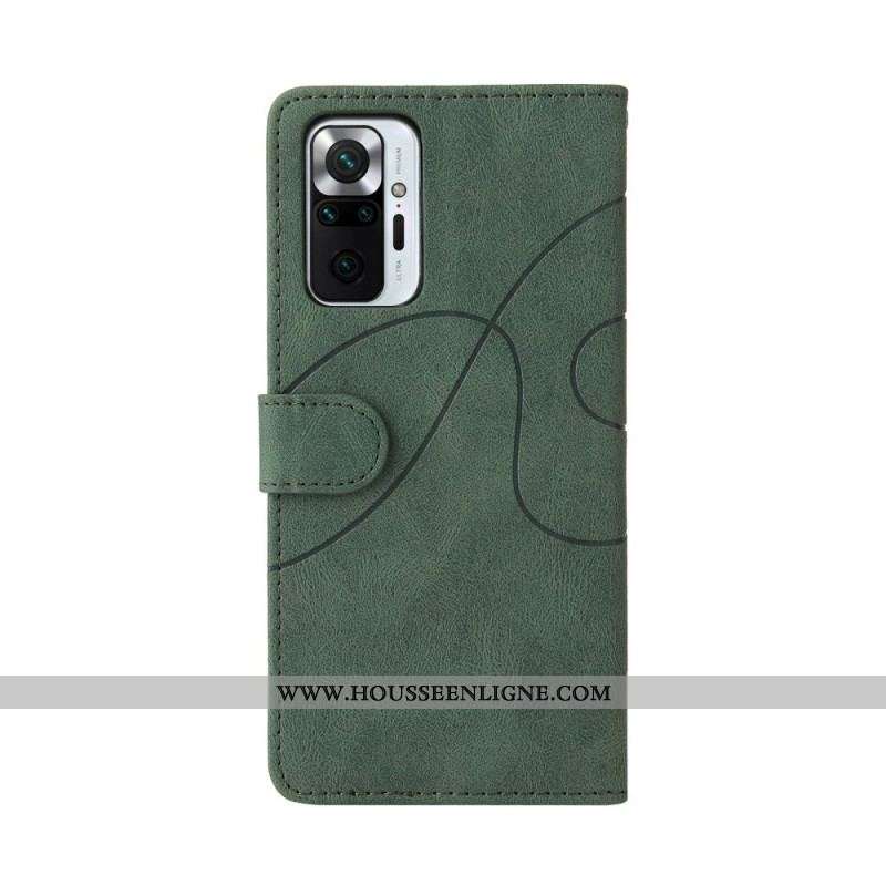 Housse Xiaomi Redmi Note 10 Pro Simili Cuir Bicolore Signature