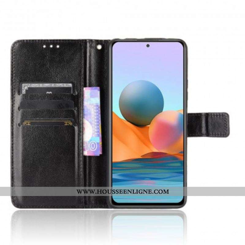 Housse Xiaomi Redmi Note 10 Pro Simili Cuir Flashy