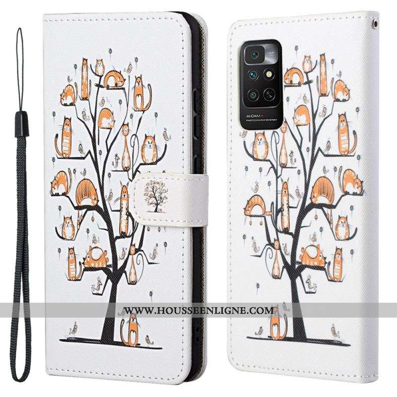 Housse Xiaomi Redmi Note 11 / 11s Funky Cats à Lanière