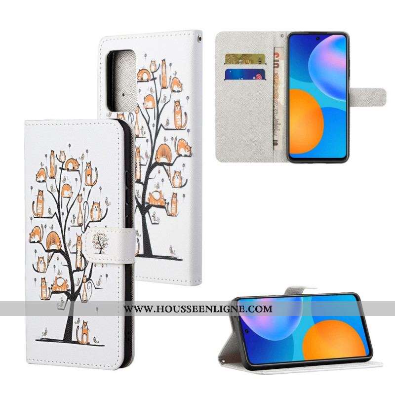 Housse Xiaomi Redmi Note 11 / 11s Funky Cats à Lanière