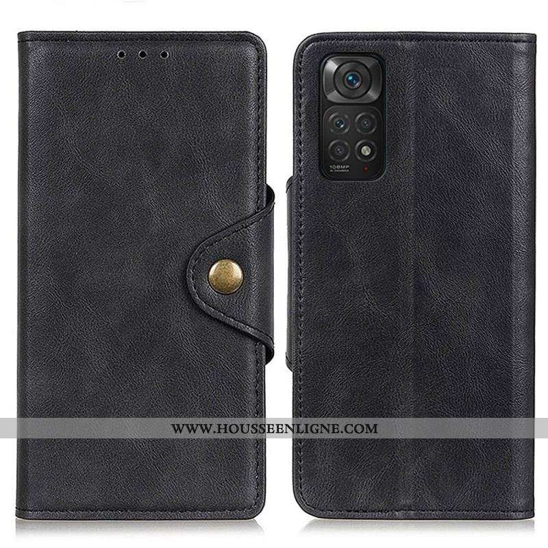 Housse Xiaomi Redmi Note 11 / 11s Simili Cuir Bouton