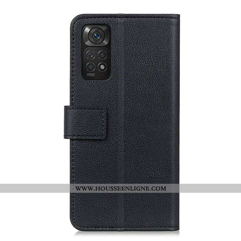 Housse Xiaomi Redmi Note 11 / 11s Simili Cuir Litchi Premium