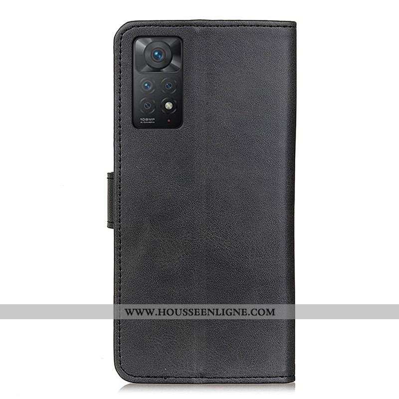 Housse Xiaomi Redmi Note 11 Pro / Note 11 Pro 5G Effet Cuir Mat Rétro