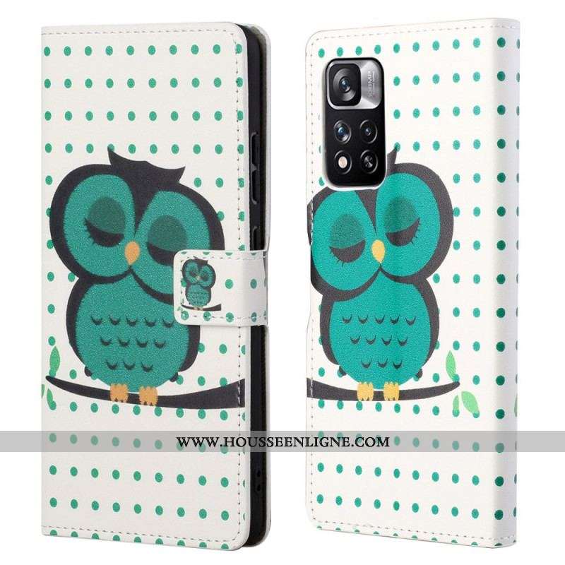 Housse Xiaomi Redmi Note 11 Pro / Note 11 Pro 5G Hibou Endormi