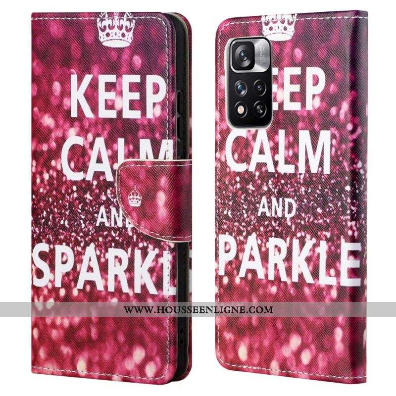 Housse Xiaomi Redmi Note 11 Pro / Note 11 Pro 5G Keep Calm and Sparkle