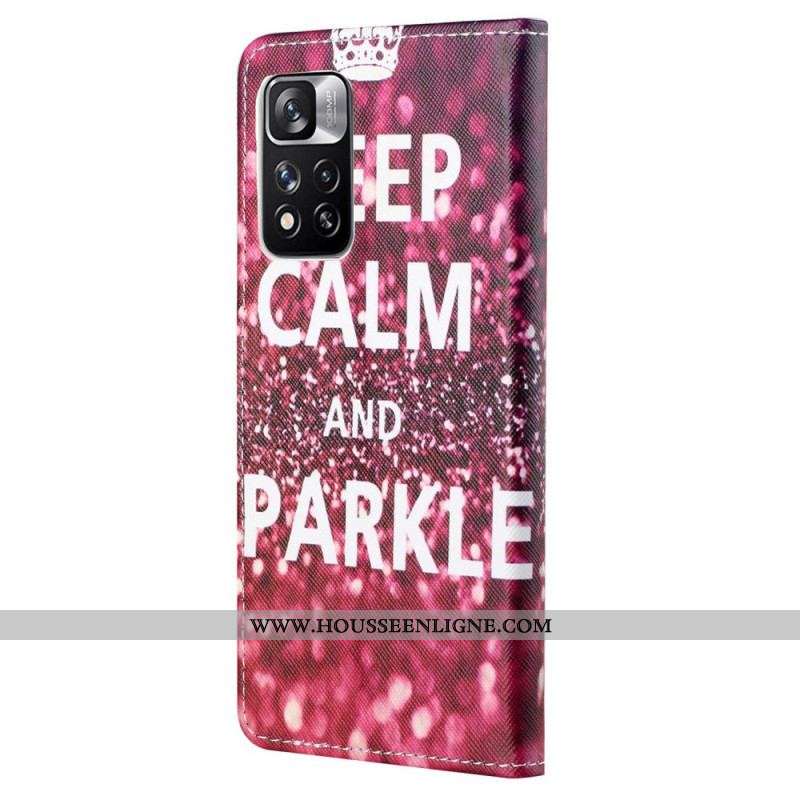 Housse Xiaomi Redmi Note 11 Pro / Note 11 Pro 5G Keep Calm and Sparkle