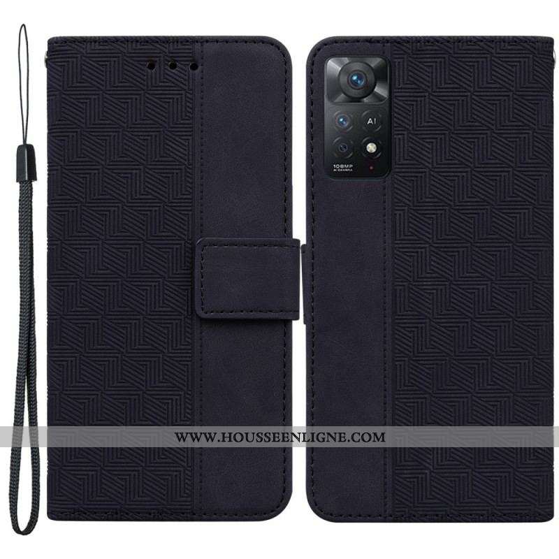 Housse Xiaomi Redmi Note 11 Pro / Note 11 Pro 5G Motif à Lanière