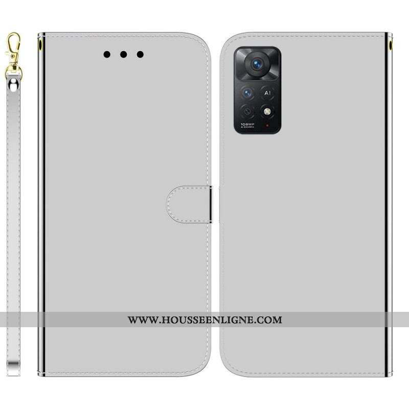 Housse Xiaomi Redmi Note 11 Pro / Note 11 Pro 5G Simili Cuir Couverture Miroir