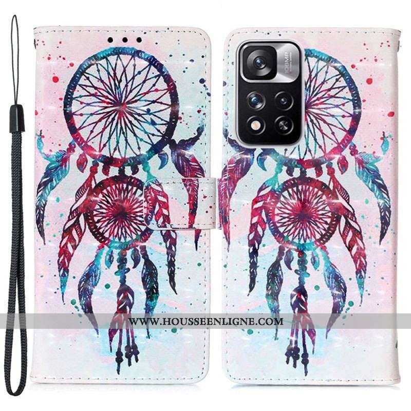 Housse Xiaomi Redmi Note 11 Pro Plus 5G Attrape Rêves Aquarelle