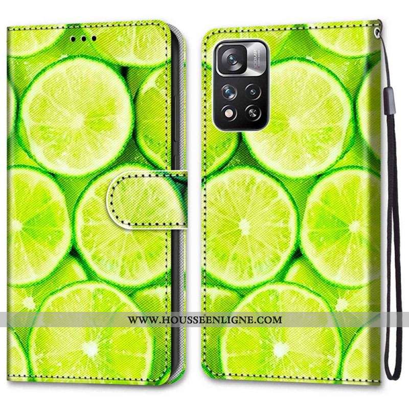 Housse Xiaomi Redmi Note 11 Pro Plus 5G Citrons Verts