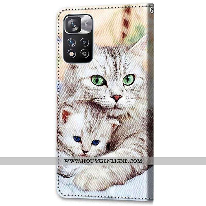 Housse Xiaomi Redmi Note 11 Pro Plus 5G Famille de Chats