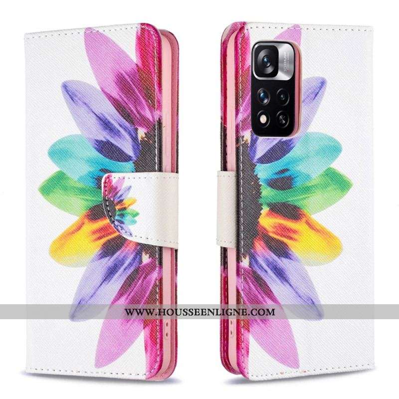 Housse Xiaomi Redmi Note 11 Pro Plus 5G Fleur Aquarelle