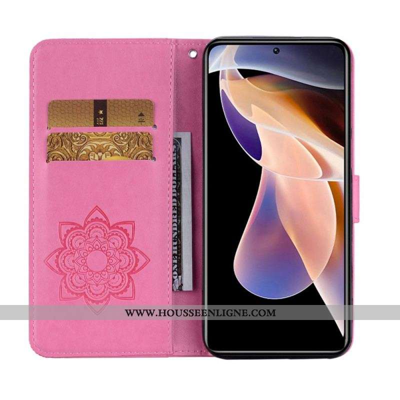 Housse Xiaomi Redmi Note 11 Pro Plus 5G Hibou Mandala et Breloque