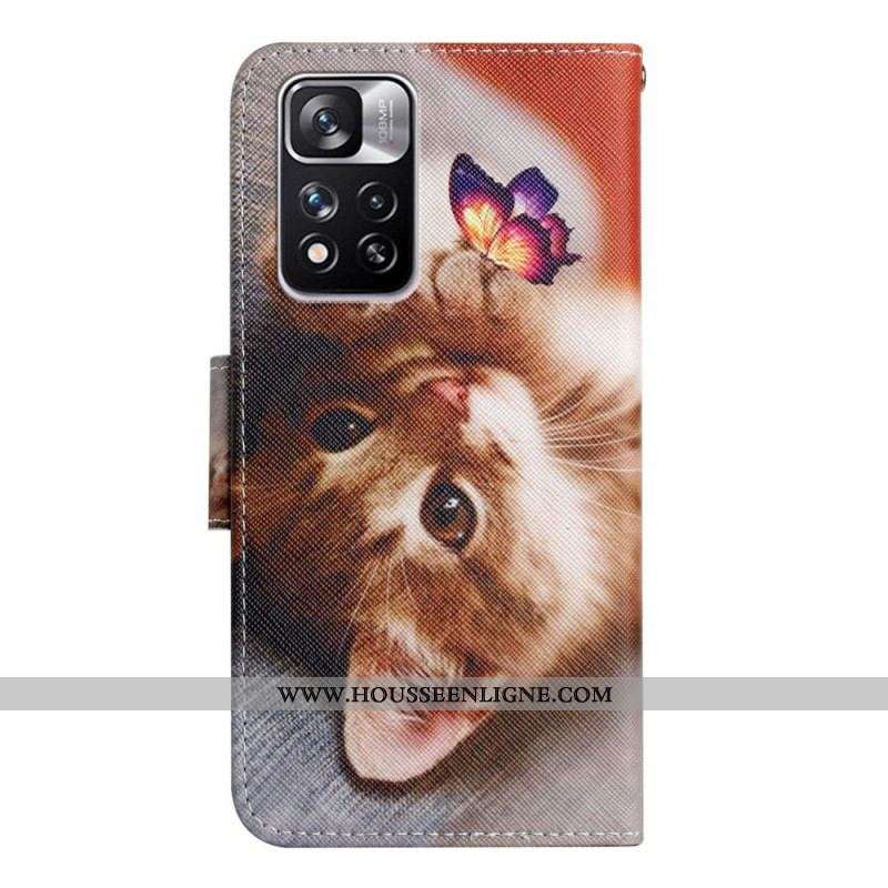 Housse Xiaomi Redmi Note 11 Pro Plus 5G Mon Chaton et Papillon