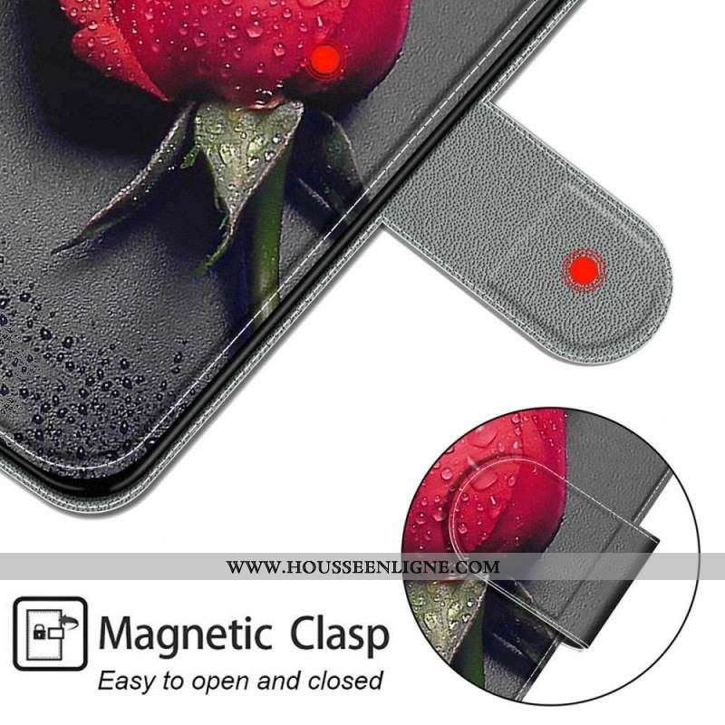 Housse Xiaomi Redmi Note 11 Pro Plus 5G Roses avec Lanière