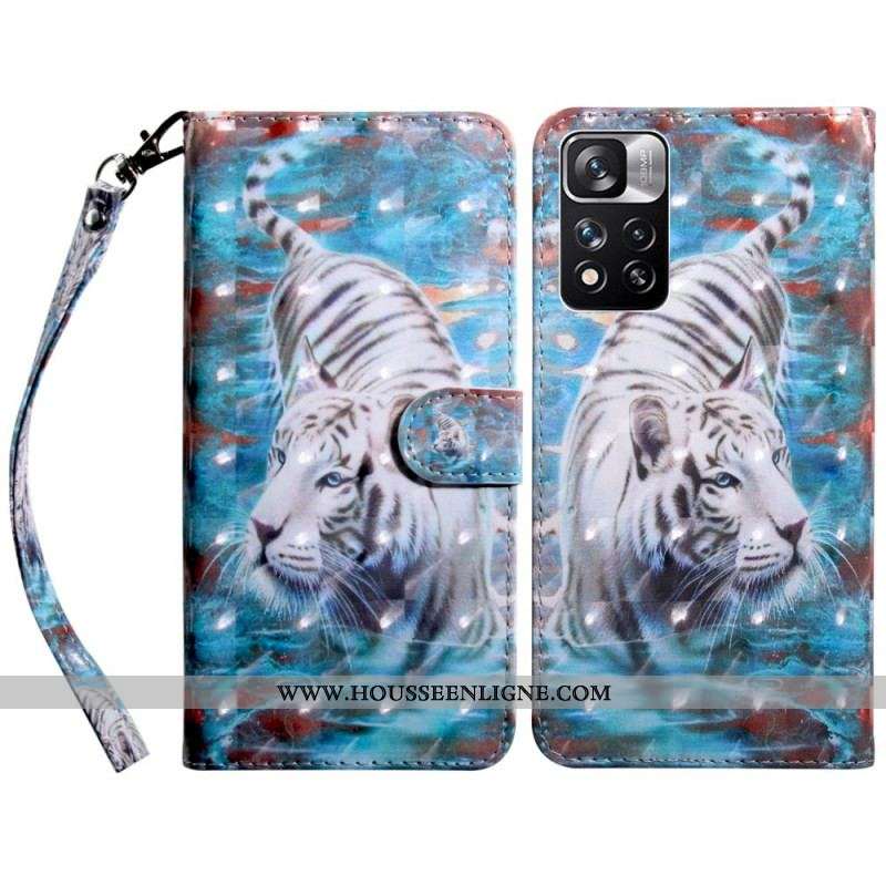 Housse Xiaomi Redmi Note 11 Pro Plus 5G Tigre dans l'Eau